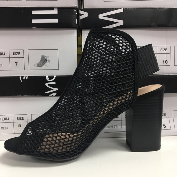 Black mesh Bootie - Picture 3 of 7